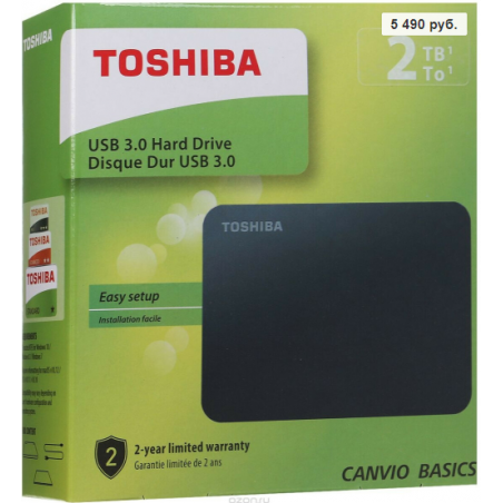 כונן קשיח חיצוני Toshiba  2000GB טושיבה