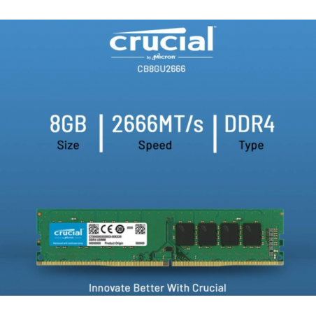 CRUCIAL 8GB DDR4 2666MHZ CB8GU2666