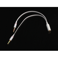 מפצל מתאם 3.5 מ"מ נקבה ל 2 זכר