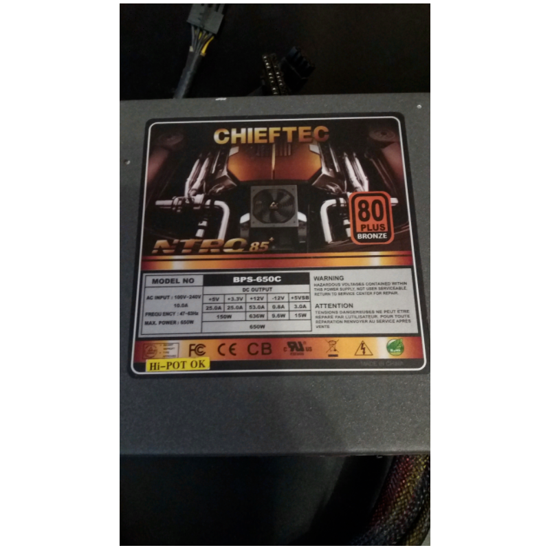 Chieftec Nitro 85+ BPS-650C 650W ATX ספק