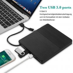 USB 3.0 External Optical Drive Portable External Type-C