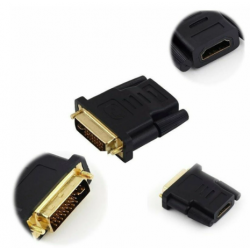 24k Gold Plated Plug Male To Female DVI Converter 1080P  HDMI