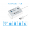 USB HUB 3.0 Multi Splitter + קורא כרטיסים
