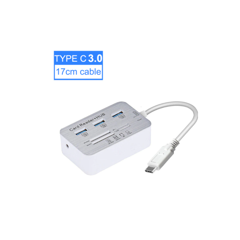 TYPE C  Multi Splitter + קורא כרטיסים