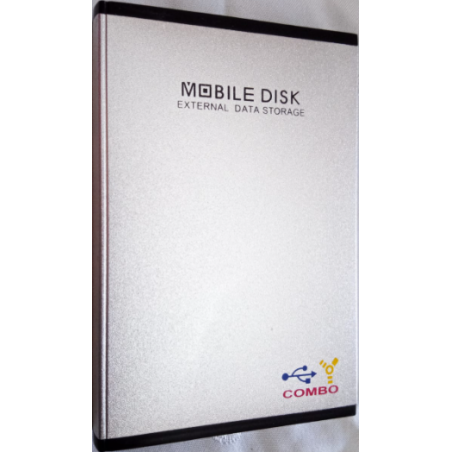 Constar Aluminum 2.5" IDE HDD Enclosure USB2.0/Firewire 1394