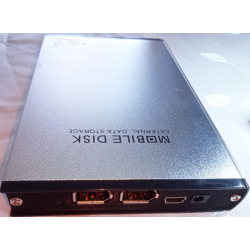 Constar Aluminum 2.5" IDE HDD Enclosure USB2.0/Firewire 1394